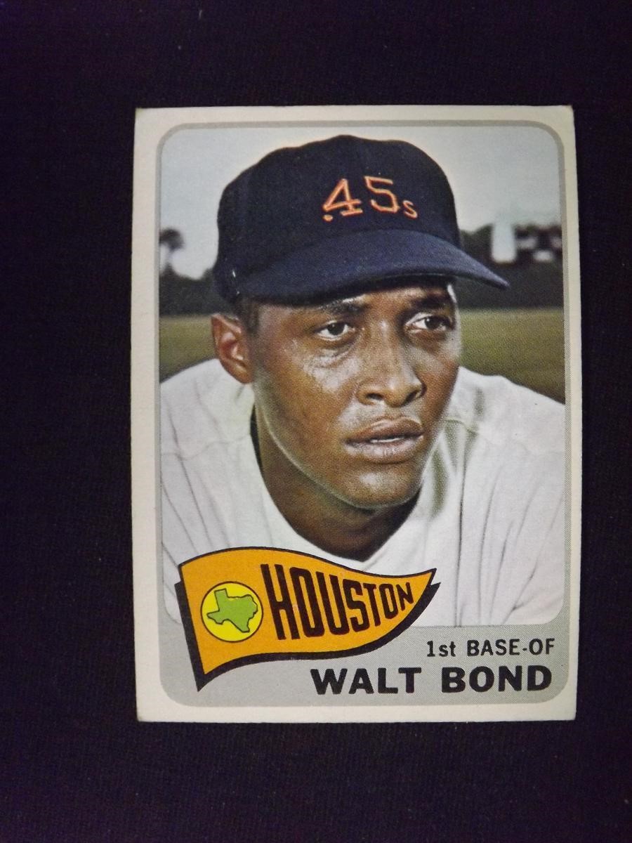 1965 TOPPS #109 WALT BOND HOUSTON ASTROS