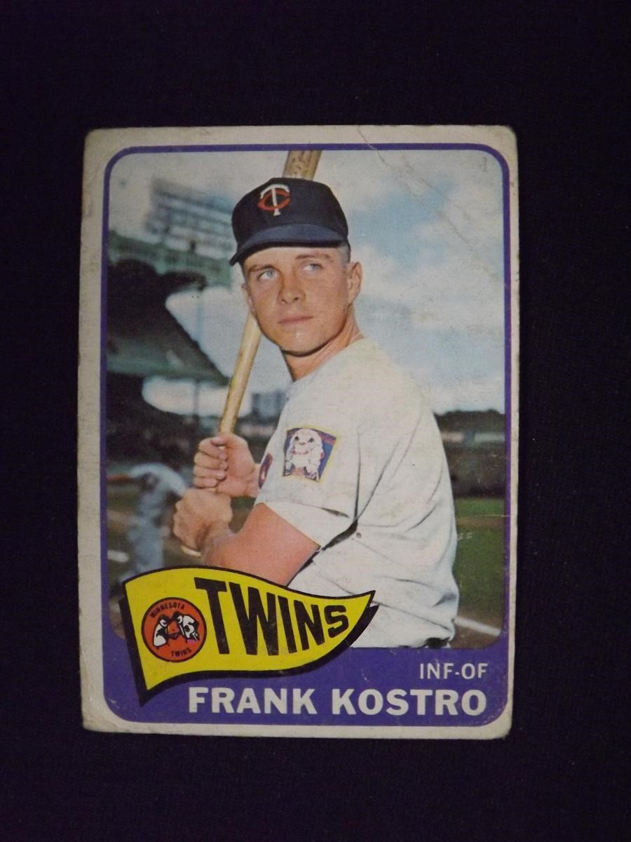 1965 TOPPS #459 FRANK KOSTRO TWINS VINTAGE