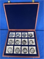 12 Sterling Silver Proof Rounds
