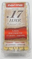 50 Cartridges of .17 HMR Ammo - V-Max Polymer