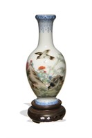 Chinese Eggshell Porcelain Vase, Republic