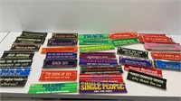 Dozens of funny vintage bumper stickers.  Great