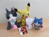 Pikachu and other toy lot