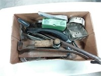 assortment of hand tools and misc