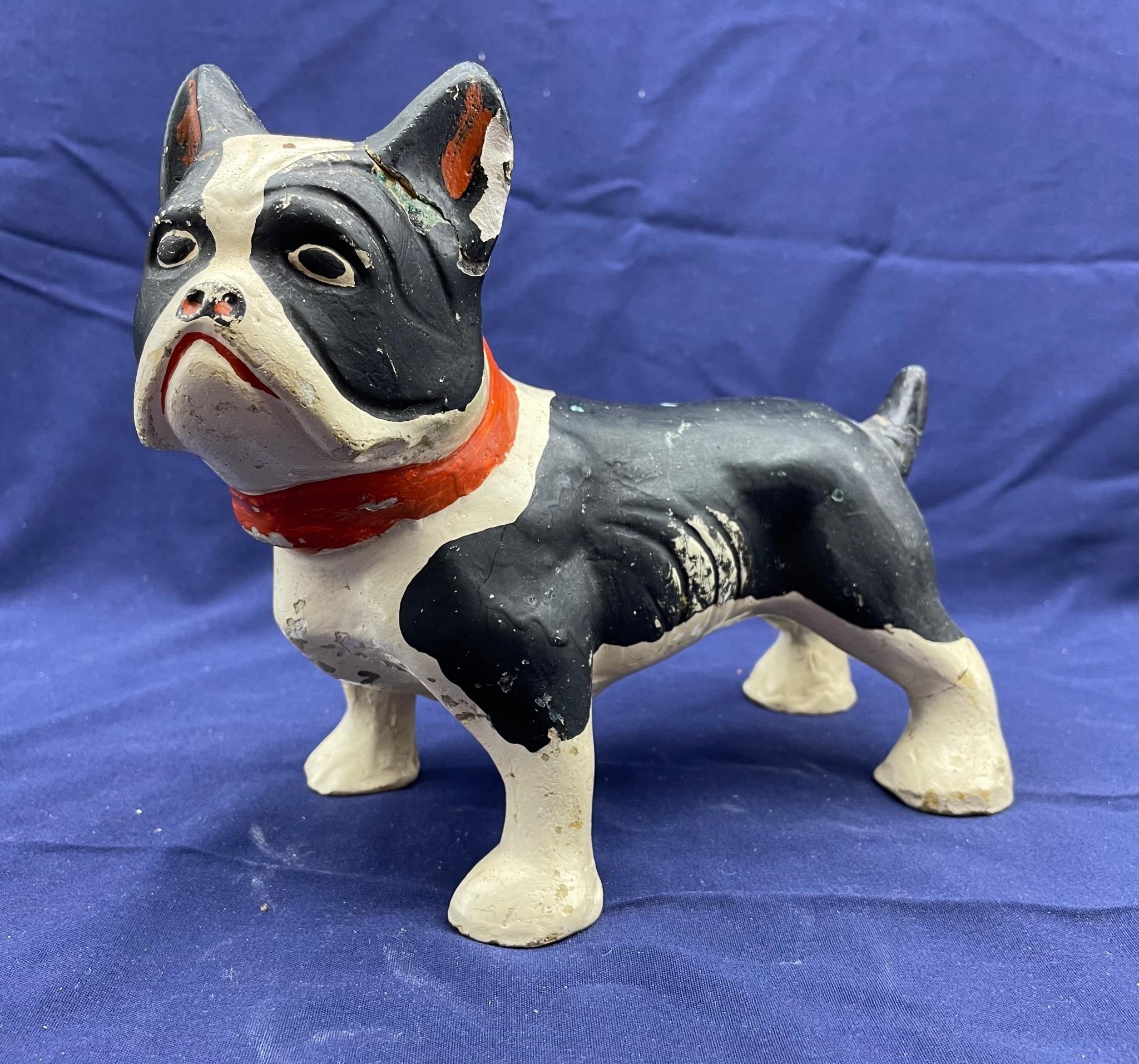 Plaster Cast Boston Terrier