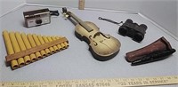 Musical Instruments,  (Violin is Plastic), Camera