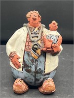 Hand SCULPTED CLAY POTTERY DOCTOR/ PEDIATRICIAN