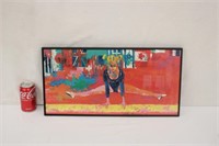 Framed Gymnast Art Print ~ 22" x 11"