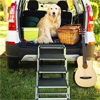 EHEYCIGA Foldable Dog Car Ramp for Large Dogs, Po