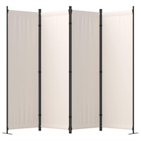 Room Divider, 4 Panel Folding Privacy Screen, 88”