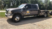 2005 Ford F350 XLT Super Duty Flatbed Truck,