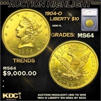 ***Auction Highlight*** 1904-o Gold Liberty Eagle