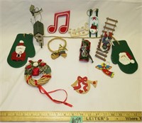 Christmas Ornaments mostly wooden