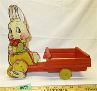 Vintage Fisher Price Cotton Tail Wooden Bunny w/
