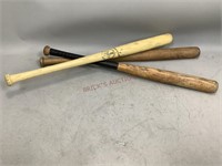 Three Vintage Baseball Batts