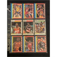 (9) 1987 Fleer Basketball High Grade Stars