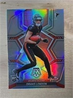 Drake London Mosaic Silver Rookie Card