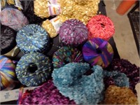 Box Lot of Yarn-Various Colors & Styles