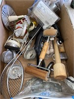 Box of kitchen utensils