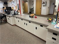 36' OF OFFICE COUNTERTOP + LOWER CABINETS