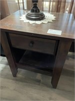 Two Matching Wood Side Tables