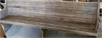 8ft Vintage Wooden Church Pew/ Bench