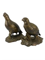 Gypsum Golden Pheasant/Quail Mold Figurines.