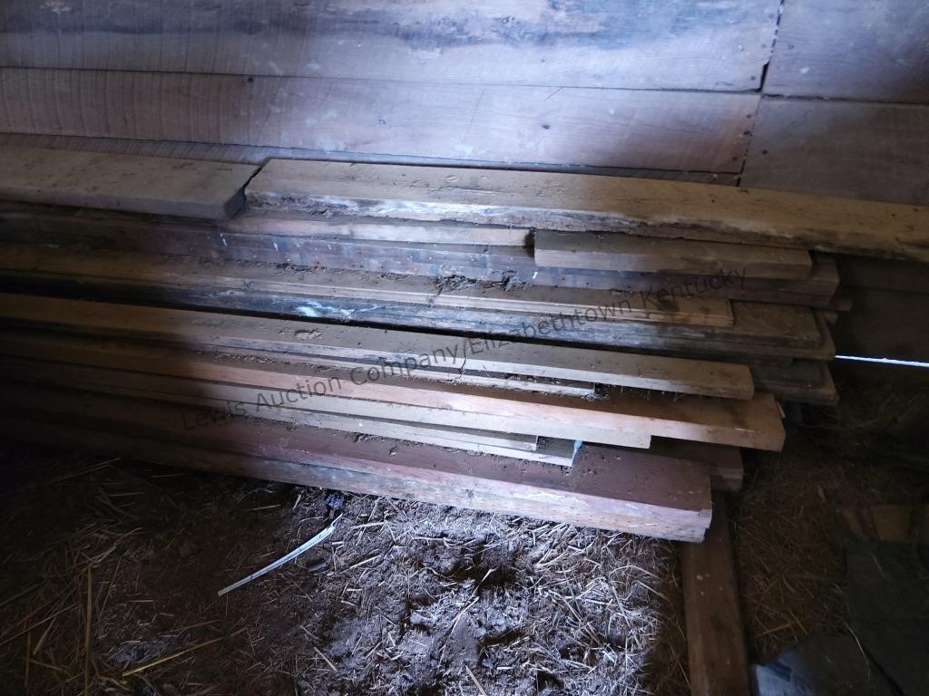 Lumber in barn unknown quantity