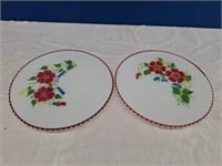 Hand Painted MacBeth-Evans Petalware Plates