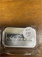 ONE OUNCE UNCIRCULATED SILVER BAR