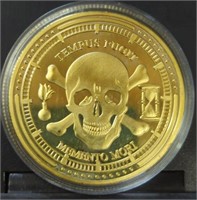 Memento Vivere tempus fugit challenge coin