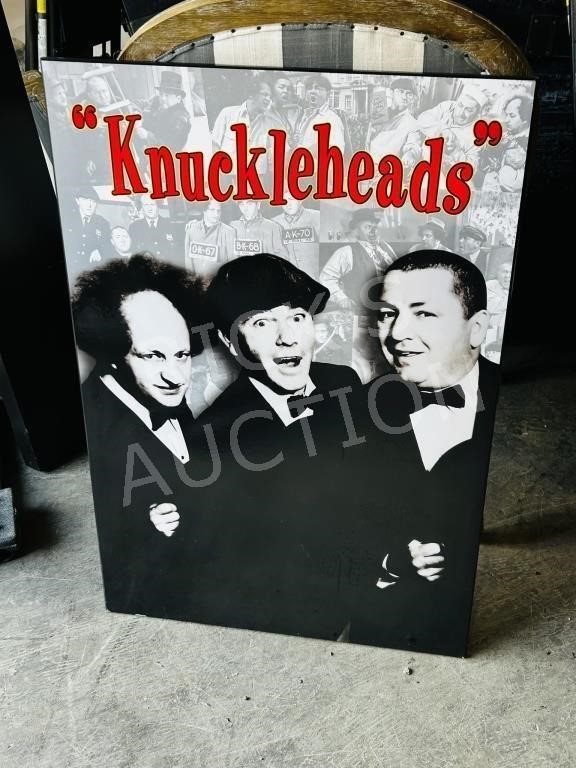 "Knuckleheads" Three Stooges hardmount poster