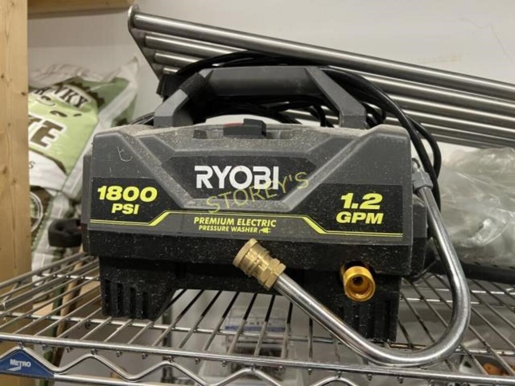 * RYOBI 1800 PSI Elec. Pressure Washer