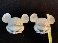 Pair Hitching Posts  Mickey  Mouse