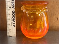 Amberina Candle Holder