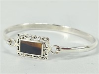 925 Sterling Silver & Gemstone Hook-On Bracelet