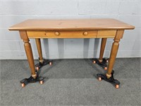Bassett Solid Pine Hall Table W Drawer