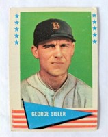1961 Fleer George Sisler Baseball Greats Card