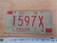 1979  INDIANA LICENSE PLATE