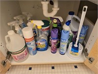 Bathroom cleaning lot