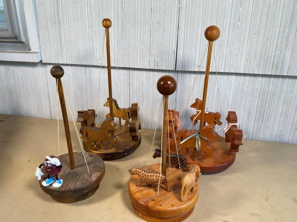 wooden carousels