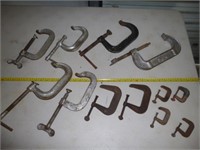 12pc Steel C-Clamp Selection 2" to 6"