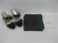Pre-Owned Coach Shoes & Scarf