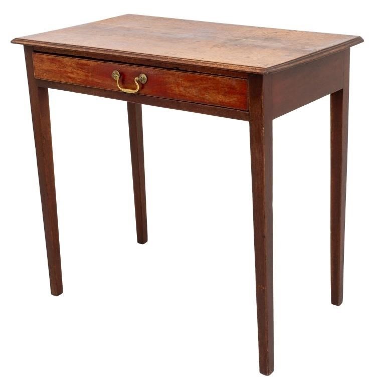 George III Mahogany Side Table, 19th C.