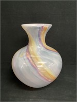 Multi Colored Art Glass Vase