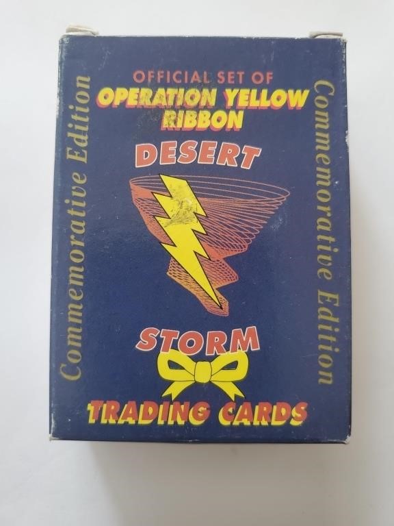 complete set desert storm trading cards