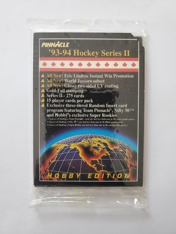 Sealed Pinnacle 93-94 hobby edition pack