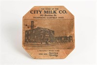 VINTAGE HOME OF THE CITY MILK COMPANY HOT PLATE