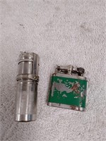Vintage lighter and Matchstick holder
