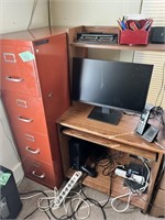 4 Drawer Filing Cabinet & Small Desk COMPUTER NOT